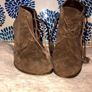 Brown Heeled Booties